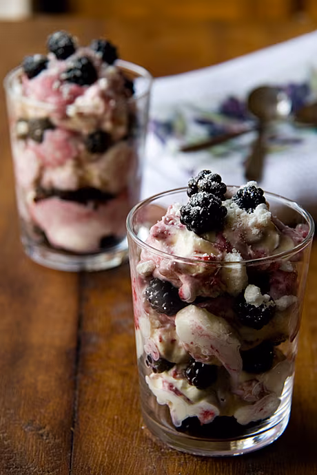 Blackberry Mess | DonalSkehan.com, A change from traditional Eton Mess, great for when strawberries are out of season. 