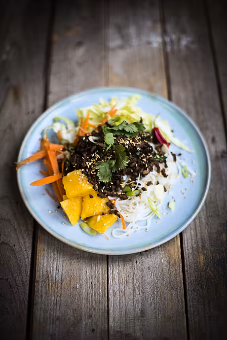 Asian Beef Noodle Salad | DonalSkehan.com, A fresh and fragrant Thai-inspired beef recipe.