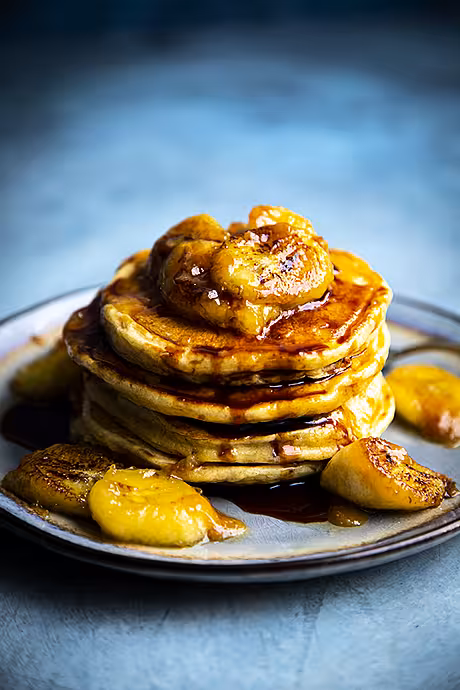 Caramelised Banana Pancakes | DonalSkehan.com, Delicious weekend breakfast!