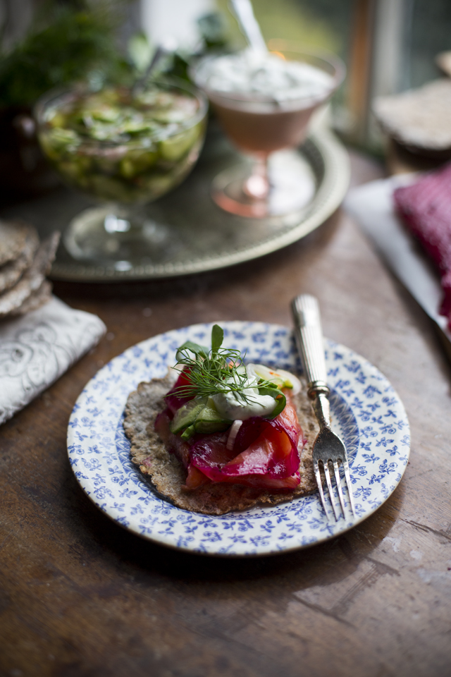 Honey Mustard Beetroot Gravadlax | DonalSkehan.com, Scandinavian inspired starter. 
