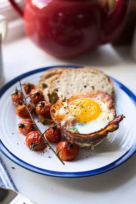 Breakfast Egg Cups | DonalSkehan.com, All your favourite breakfast ingredients rolled into one muffin-shaped morsel!