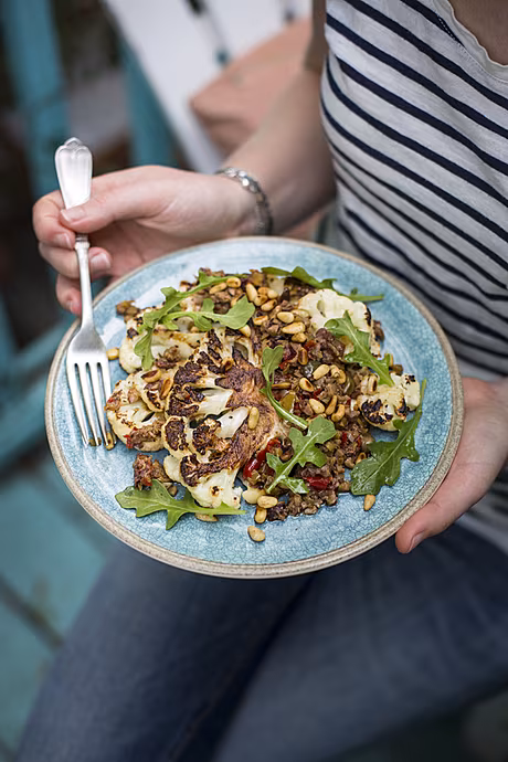 Cauliflower T-Bone Steak | DonalSkehan.com, Not what you're expecting but down right delicious! 