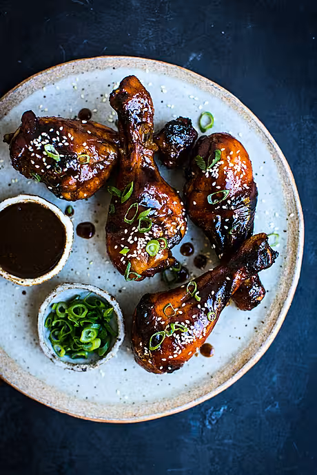 Sticky Char Siu Chicken Drumsticks | DonalSkehan.com, I became obsessed with char siu chicken on my travels in Asia and now I think I've finally cracked the recipe. Best enjoyed with a nice, cold beer.