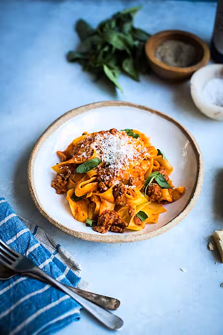 Chicken Parmesan Pappardelle | DonalSkehan.com, The perfect mid week meal!