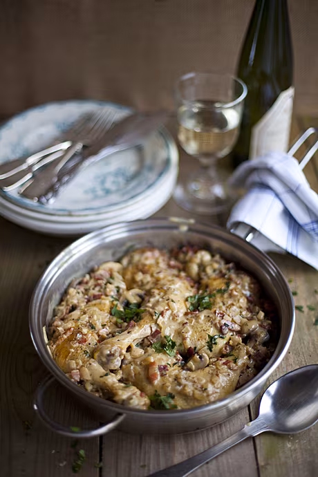 Mom’s Coq Au Vin Blanc! | DonalSkehan.com, A Skehan family favourite! 