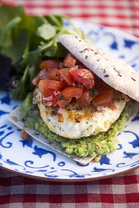 Fish Burgers with Tomato Salsa & Guacamole | DonalSkehan.com, Perfect way to add more fish to your diet. 
