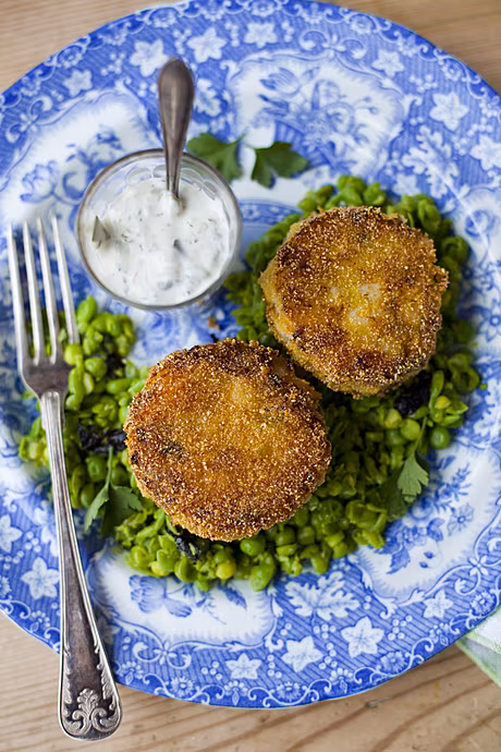 Smoky Fish Cakes with Minty Peas and Tartare Sauce | DonalSkehan.com, Makes a fantastic light meal or starter. 