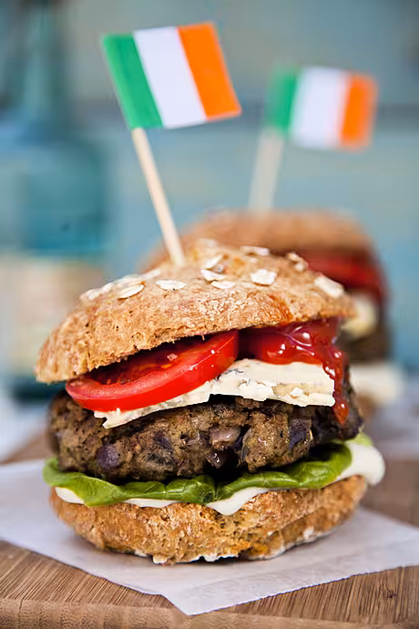 Irish Blue Cheese Burgers with Soda Bread Baps | DonalSkehan.com, A classic cheese burger with an Irish twist. 