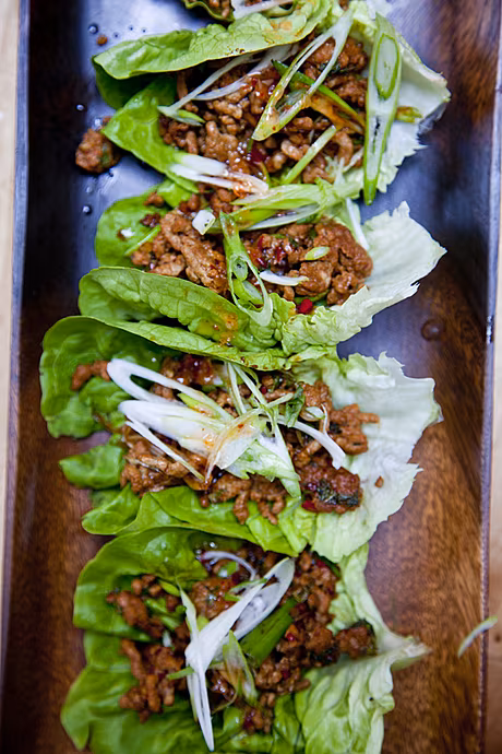 Asian Pork Lettuce Cups | DonalSkehan.com, Delicious starter or lunch!