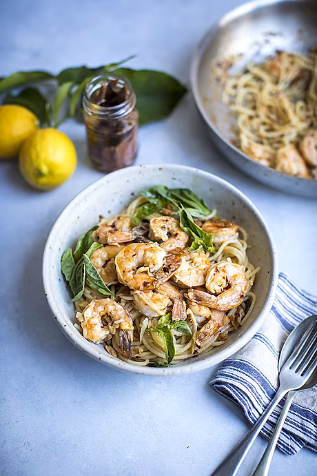 Spicy Prawn Aglio E Olio | DonalSkehan.com