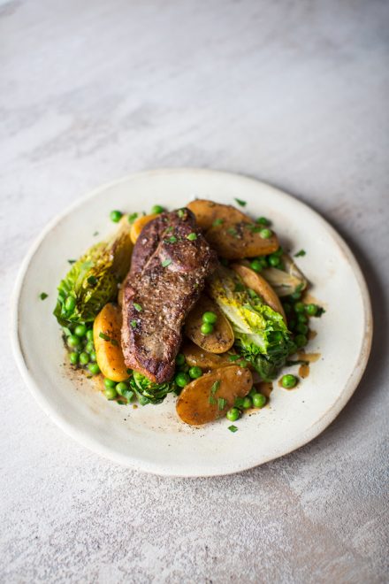Private: Lamb with Baby Gem, New Potatoes & Peas | DonalSkehan.com