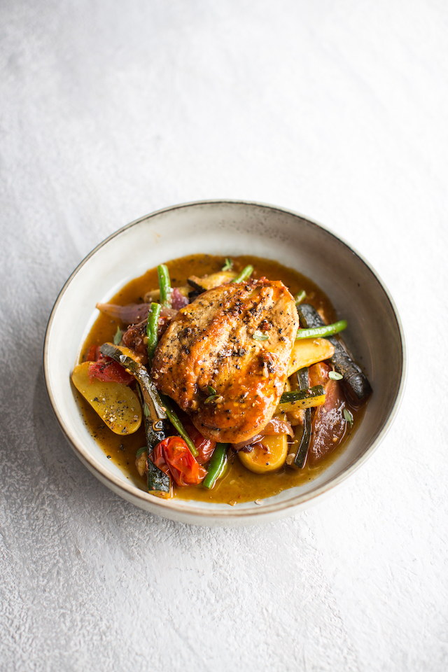 Tomato & Vegetable Braised Chicken | DonalSkehan.com